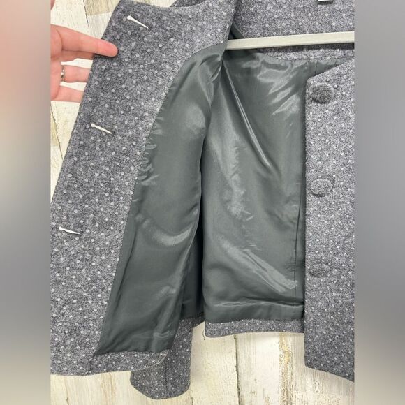 Pendleton Gray Microdot Merino Wool Blazer Jacket Button Front Lined Womens XL - Picture 3 of 8